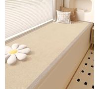 Usknxiu Window Sill Mat Waterproof Bay Window Cushion Cover Non Slip Furniture Seat Mat, Anti Cat Scratch Window Lounger Liner Indoor, For Bay Windows and Balconies,B,L67xW28in