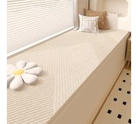 Usknxiu Window Sill Mat Waterproof Bay Window Cushion Cover Non Slip Furniture Seat Mat, Anti Cat Scratch Window Lounger Liner Indoor, For Bay Windows and Balconies,G,L98xW12in