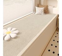 Usknxiu Window Sill Mat Waterproof Bay Window Cushion Cover Non Slip Furniture Seat Mat, Anti Cat Scratch Window Lounger Liner Indoor, For Bay Windows and Balconies,A,L75xW24in