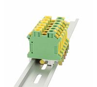 USLKG10N Ground Modular Screw Terminal Block Earth For UK-10N, 10 mm² Wire Electrical Din Rail Connector USLKG10 USLKG-10N(10 Pcs)