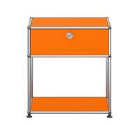 USM Haller Bedside Table with open compartment Door orange - QS M54 2004