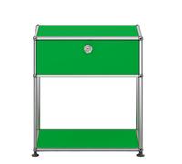 USM Haller Bedside Table with open compartment Green - QS M54 GRUEN