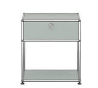 USM Haller bedside table with open compartment M54 Light Grey - QS M54 LICHTGRAU