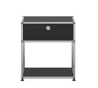 USM Haller bedside table with open compartment M54 - QUICK SHIP Graphite Black - QS M54 9011