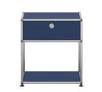 USM Haller bedside table with open compartment M54 - QUICK SHIP steel blue - QS M54 5011