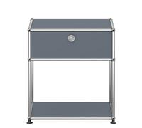 USM Haller Bedside Table with open compartment Medium grey - QS M54 MGRAU