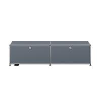 USM Haller E TV/Hi-Fi furniture with dimmable light Medium grey - QS M59 MGRAU