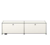 USM Haller E TV/Hi-Fi furniture with dimmable light White - QS M59 9010