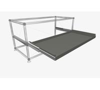 USM Haller extension shelf Spare medium gray 50 x 35 - USM AUSZIEHTABLAR MGRAU 50X35