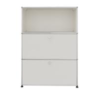USM Haller Highboard 1 Ouvert / 2 Tiroirs Pure white - FAST DELIVERY