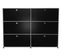 USM Haller Highboard 6 Flaps Graphite black - FAST DELIVERY