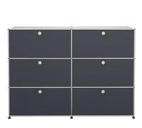USM Haller Highboard 6 Klappen anthrazit - USM HIGHBOARD 6 KLAPPE ANTHRA