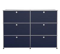 USM Haller Highboard 6 Klappen stahlblau - USM HIGHBOARD 6 KLAPPE SBLAU