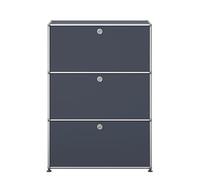 USM Haller Highboard G1 with 3 flaps - anthracite grey - USM DE_QS_G1 33