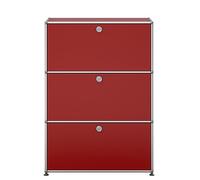 USM Haller highboard G1 with 3 flaps - ruby red - USM DE_QS_G1 23