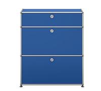 USM Haller Highboard M25 with 2 doors - QUICK SHIP - gentian blue - DE_QS_M25
