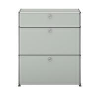 USM Haller Highboard M25 with 2 doors - QUICK SHIP - light grey - DE_QS_M25