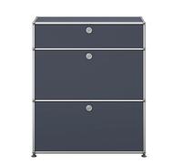USM Haller Highboard M25 with 2 flaps - QUICK SHIP - anthracite grey - DE_QS_M25