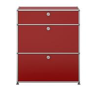 USM Haller highboard M25 with 2 flaps - QUICK SHIP - ruby red - DE_QS_M25