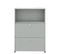 USM Haller Highboard mit 2 Klappen und 1 Fach offen-lichtgrau - USM_highboard_2_klappen 29