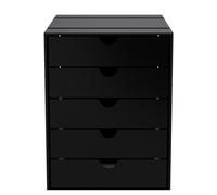 USM Haller Inos K1 Box Set C4 with 5 Closed Trays Home Office - USM HALLER QS K1 GRAPHITSCHWAR