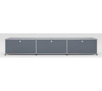 USM Haller Lowboard 3 doors Medium Grey - USM LOWBOARD 3 KLAPPEN FD