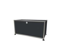USM Haller Lowboard mit einer Klappe anthrazit - USM LOWBOARD 1 KLAPPE ANTHRA