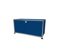 USM Haller Lowboard mit einer Klappe enzianblau - USM LOWBOARD 1 KLAPPE EBLAU