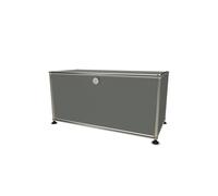 USM Haller Lowboard mit einer Klappe mittelgrau - USM LOWBOARD 1 KLAPPE MGRAU