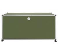 USM Haller Lowboard with one flap olive green - USM LOWBOARD 1 KLAPPE 36