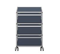 USM Haller M26 QUICK SHIP roll container, anthracite grey - USM DE QS M26 33