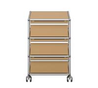 USM Haller M26 QUICK SHIP roll container, beige - USM DE QS M26 31