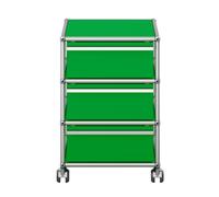 USM Haller M26 QUICK SHIP roll container, green - USM DE QS M26 28