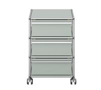 USM Haller M26 QUICK SHIP roll container, light grey - USM DE QS M26 29
