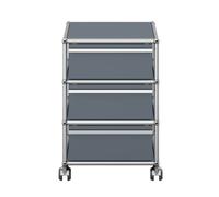 USM Haller M26 roll container, medium grey - USM DE QS M26 32