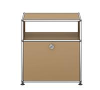 USM Haller M55 bedside table with hinged door beige - USM HALLER QS M55 31