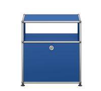 USM Haller M55 bedside table with hinged door Gentian Blue - USM HALLER QS M55 27