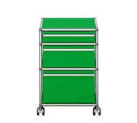 USM Haller Mobile container M63 with 3 drawers Green - QS_M63 GRUEN