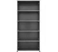 USM Haller Open Shelf H 179 cm Anthracite Grey - USM REGAL 179 FD