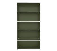 USM Haller Open Shelf H 179 cm Olive Green - USM REGAL 179 FD