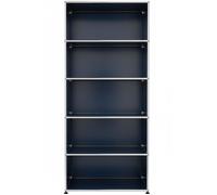 USM Haller Open Shelf H 179 cm Steel Blue - USM REGAL 179 FD