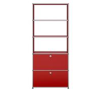 USM Haller Regal mit 2 Klappen - QUICK SHIP -rubinrot - USM DE_QS_M24 23