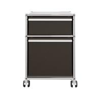 USM Haller Rollcontainer mit Hängeregistratur -braun - usm_roll_haenge1 braun
