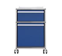 USM Haller Rollcontainer mit Hängeregistratur -enzianblau - usm_roll_haenge1 enzianblau