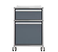 USM Haller Rollcontainer mit Hängeregistratur - mittelgrau - usm_roll_haenge1 mittelgrau