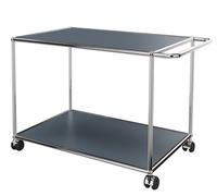 USM Haller Servierwagen mit Rollen mittelgrau - USM SERVIERWAGEN MGRAU