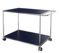 USM Haller Servierwagen mit Rollen stahlblau - USM SERVIERWAGEN STAHLBLAU
