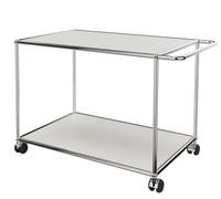 USM Haller serving trolley with castors WHITE SINGLE PIECES