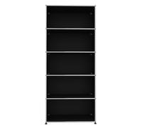 USM Haller Shelf Open H 179 cm Graphite black - USM REGAL 179 FD
