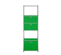 USM Haller Shelf with insert frame Green - QS M52 GRUEN